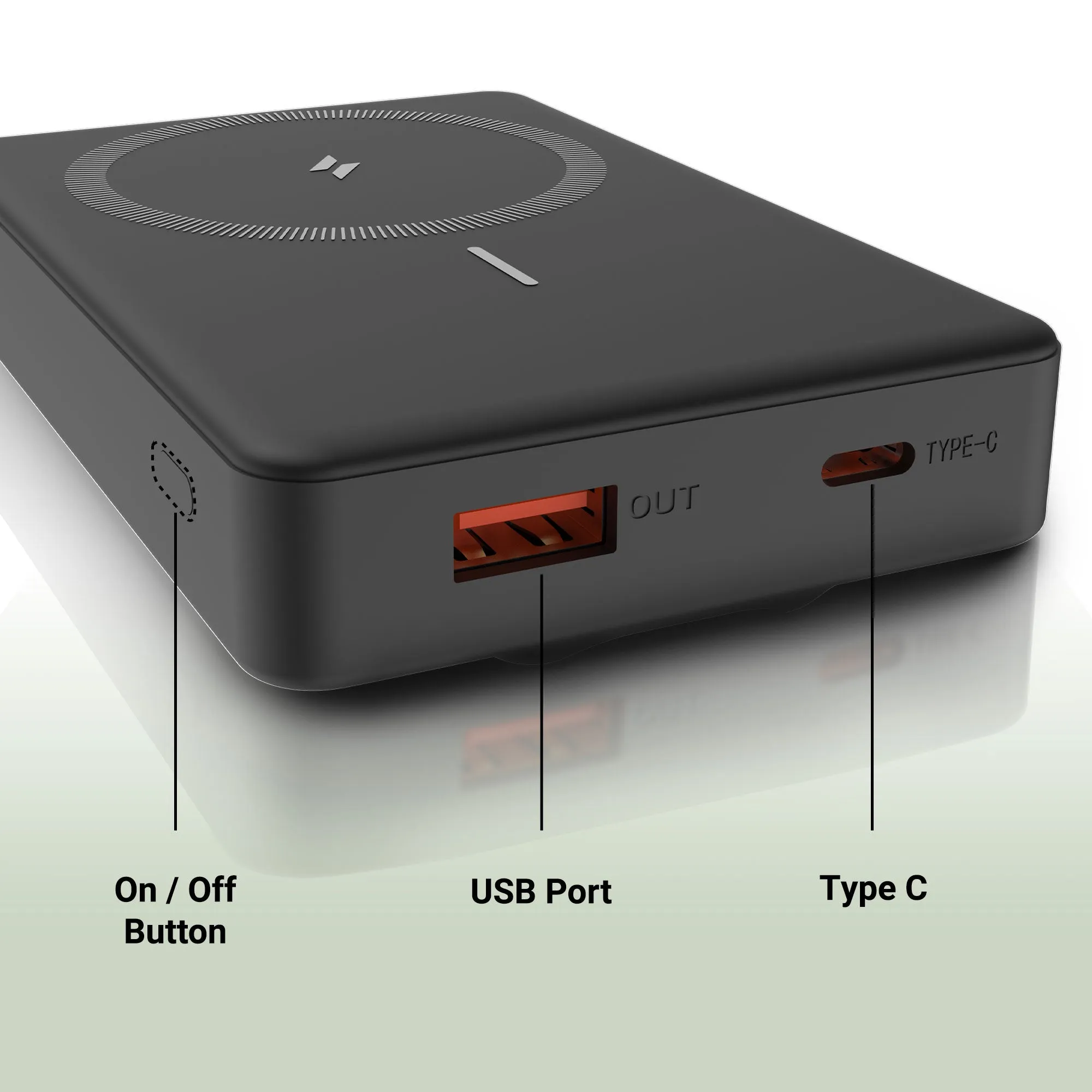 ZEBRONICS Power Bank 10000 mAh Magnetic Output (MW70) view 2